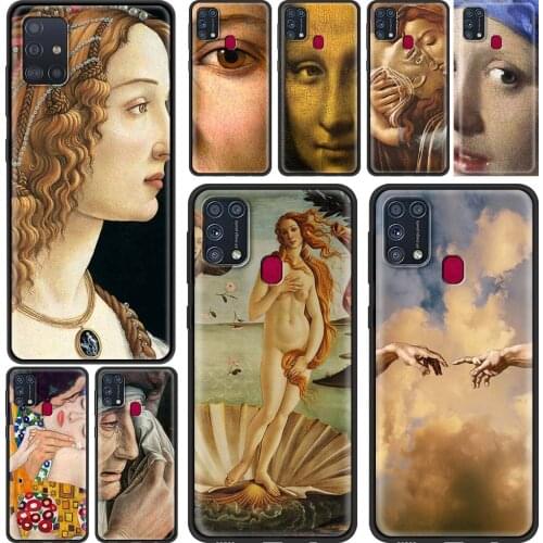 Art Paintings The Birth Of Venus for Samsung Galaxy M31 M51 M30s M31s M11 M01 M21 F41 M62 M42 M32 M12 F62 F52 F22 F12 A9 A7 Case