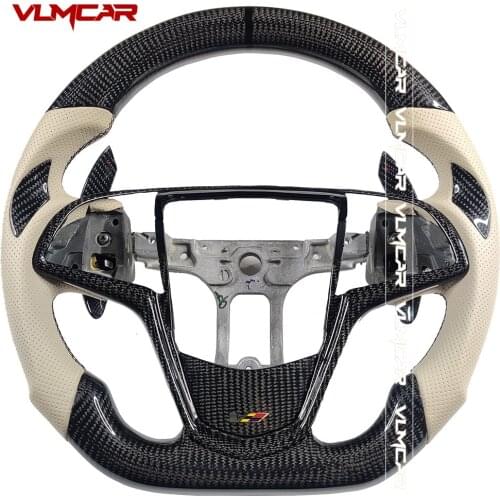Custom Carbon Fiber Steering Wheel For Cadillac CTS XTS SRX ATS CT6 ATS-V