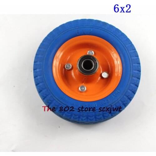 Foam Wheel 6 Inch Solid Wheel 6x2 Cart Wheel Meal Wheel Quiet Non Inflation Anti Puncture Explosion Proof Wheel