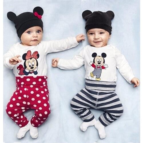 Cotton Baby Girl Clothes Mickey Baby Boy Clothes Baby Rompers Newborn Baby Clothes Summer Roupas Bebe Infant Jumpsuits Cartoon