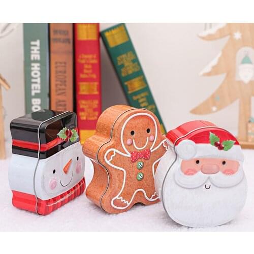 Mini Sealed Tea Boxes Coins Candy Gift Can Christmas Decorative Box Snacks Case Christmas Holiday Props Decoration