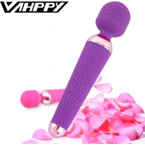Powerful oral clit Vibrators for Women USB Charge AV Magic Wand G-spot Vibrator Massager Sexual Wellness Adult Sex Toys Female
