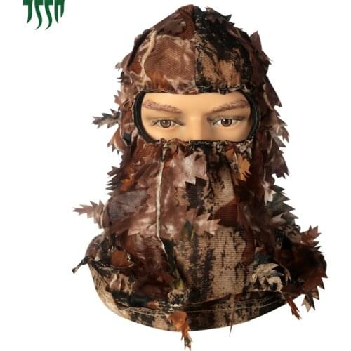 Outdoor Army Traning Camouflage Face Mask Hunting Hood Cap Head Net Eyehole Opening Scarf Hunting Ghillie Suits Accessories
