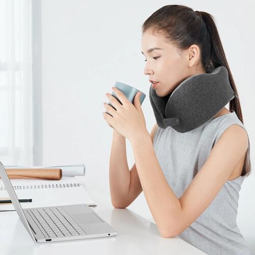 New Youpin U Shape Memory Foam Travel Neck Pillow Foldable Head Chin Support Cushion for Sleeping on Airplane Car Office Pillows