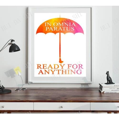 Girls Room Poster Feminist Poster In Omnia Paratus Ready For Anything Poster Girls Room Decor for Girl Dorm Room Poster