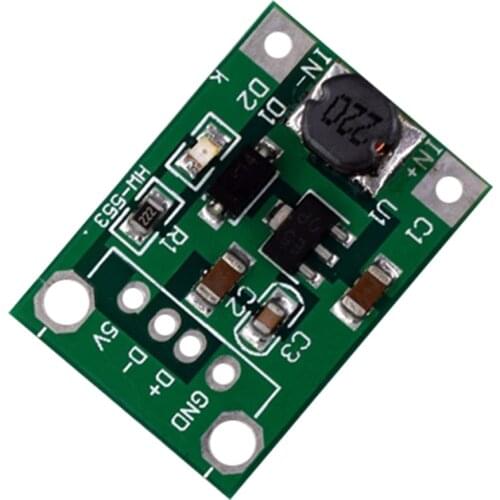 HW-553B 0.9V-5V to 5V Adjustable Boost Module DC Step Up Board Converter Booster Power Supply Module