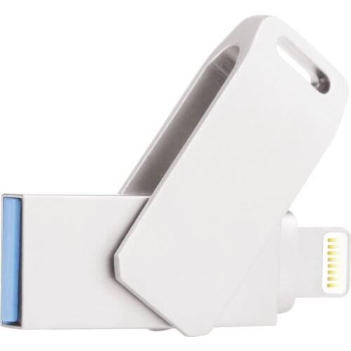 USB Flash Drive 16GB 32GB 64GB U Disk OTG Lightning Connector USB3.0 Stick 256GB 128GB MFi For iPhone 12/11/x/8/7/6/ & iPad iMac