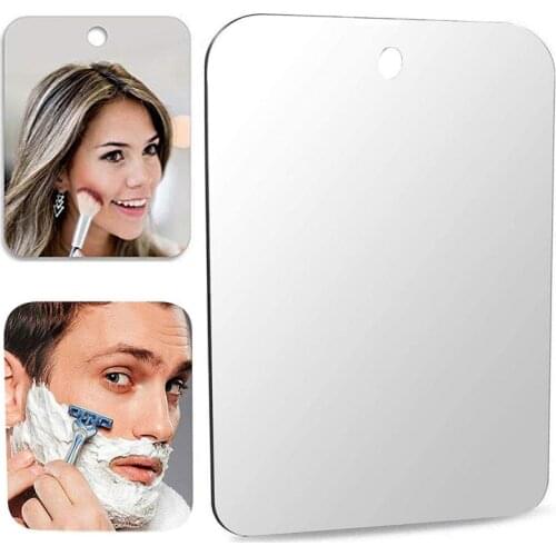 Makeup Mirror With Transparent Suction Cup Vanity Mirrors Wall-mounted Make Up Miroir Bathroom Mirrors Decoration Accessories