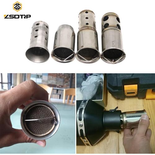 ZSDTRP 1Pcs Exhaust Pipe Baffte Silencer 51/60MM Universal Exhaust Motorcycle Muffler Insert DB Defender DB Killer Silencer