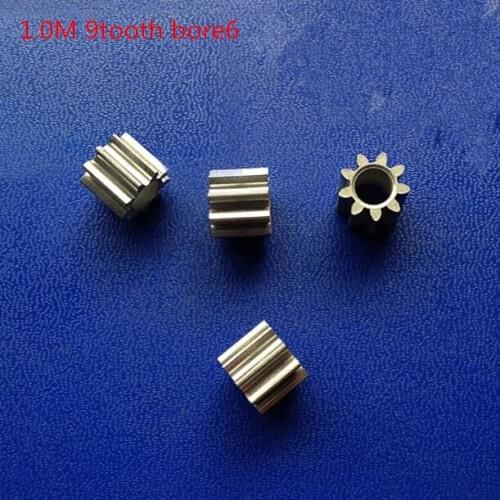 10pcs DIY Accessories Iron Gears Modulus 1.0M 9T Gear inner bore 6mm Micro Mini Motor Gears
