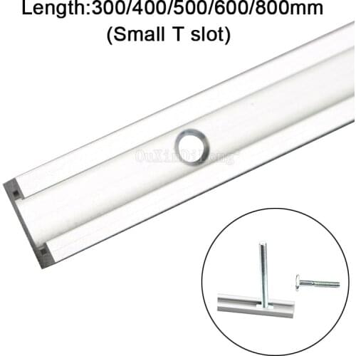 2PCS 2019 New Style Standard Aluminium Small T-track, Miter Track/Slot for Router Table length 300/400/500/600/800mm JF1838
