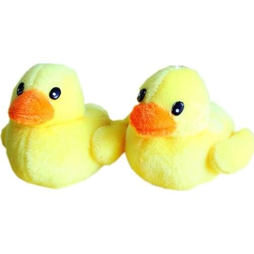 10cm New Cartoon Yellow Duck Plush Doll Small Pendant Bag Creative Plush Keychain Toy