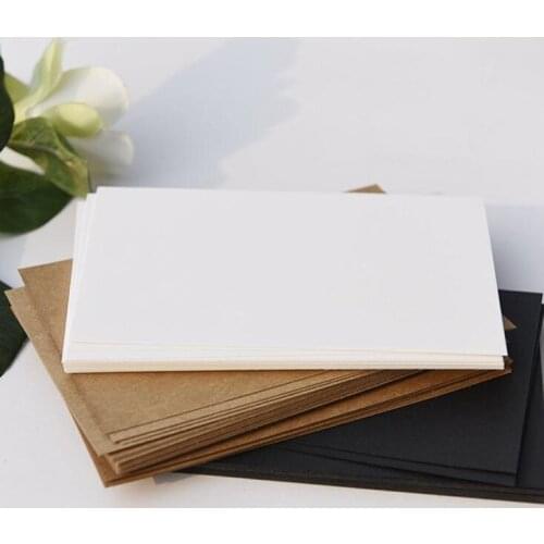 20 sheets/lot) DIY Blank Black and White Kraft Paper DIY Handmade Card Making Kraft Paper Thick Cardboard Drawing Sketch Paper