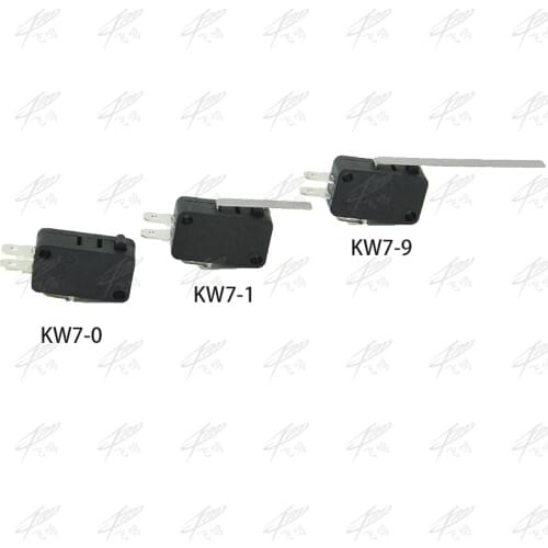 5pcs/lot New Micro Roller Long Handle Lever Arm Normally Open Close Limit Switch KW7-0 KW7-1 The micro switch Short shank KW7-9