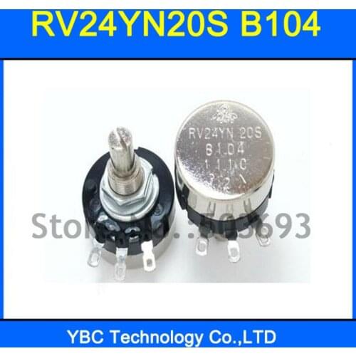 5pcs/lot RV24YN20S B104 100K RV24YN Potentiometer