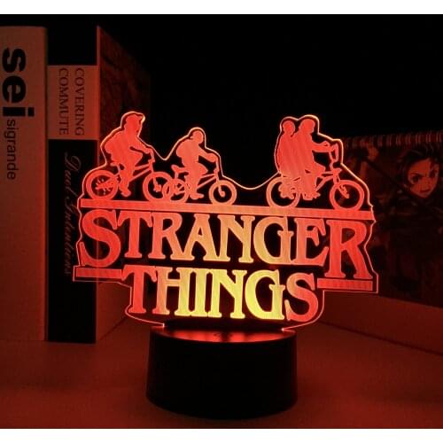 American Web TV Series Stranger Things Led Night Light 7 Colors Changing Touch Sensor Bedroom Nightlight Table Lamp Best Gift