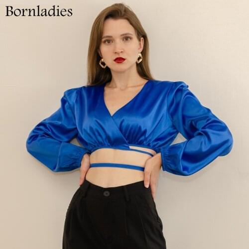 Bornladies Wrap Blouses
