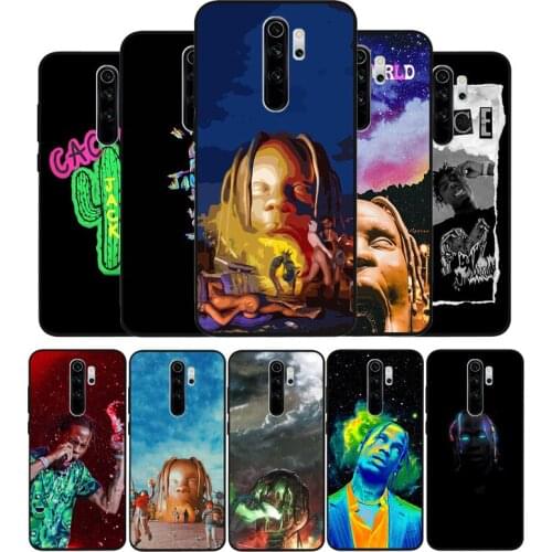 Cactus jack travis scott hiphop Black TPU Silicone Soft Phone Case For Redmi 4A 4X 7A 5 Plus 6 Pro NOTE 9 7 8 5 Pro 4 6