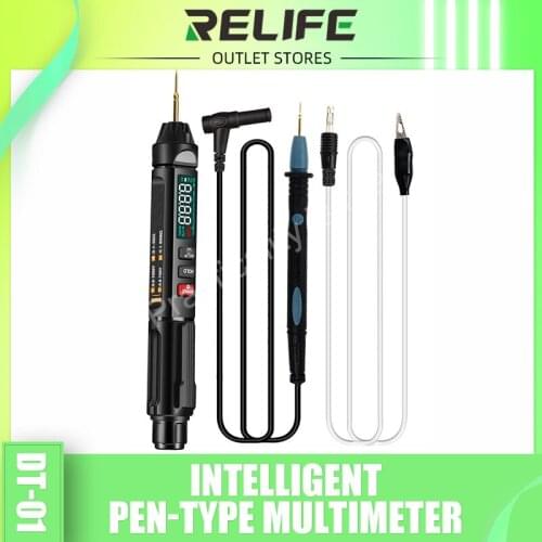 RELIFE DT-01 Auto Lntelligent Sensor Pen 3 In 1 Pen-Type Digital Multimeter NonContact Voltage Tester Phase Sequences Meter
