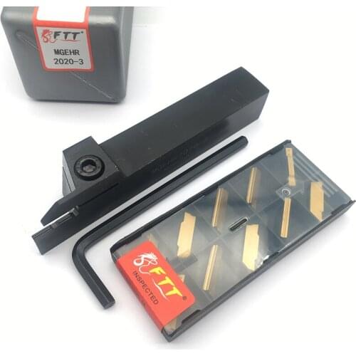 MGEHR2020-3 1PCS+ 10PCS MGMN300 M FT4025 carbide insert for CNC Lathe Turnning cutter holder turning tools holder