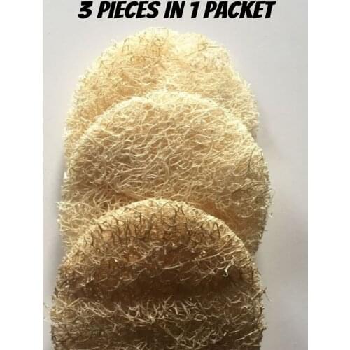 Loofah Sponge Exfoliating Face Organic Vegan Environmentally Friendly Special Product For Skin Care Smooth Soft Cleans 3 Pieces