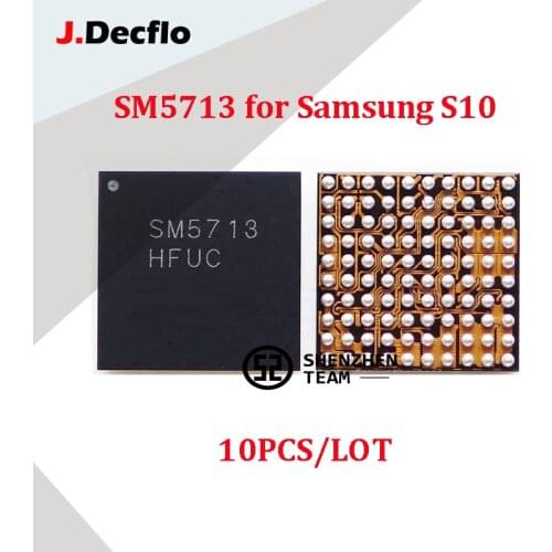 JDecflo 10pcs/lot PMIC SM5713 Small Power Supply IC Management Chip For Samsung S10 S10+ A40 A50 A60 Replacement Parts Repair