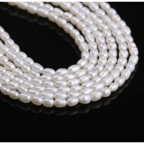 New natural freshwater pearl white irregular pearl beads used for jewelry making DIY bracelet necklace size 2-2.5mm