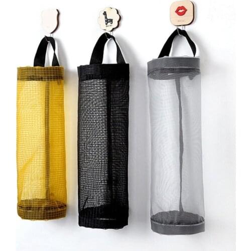 New Cupboard Door Back Trash Rack Storage Garbage Bag Holder Hanging Kitchen Cabinet Hanging Trash Rack kitchen Tools Accessory