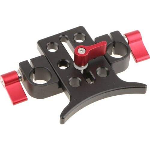 Lens Support Bracket Rod Clamp For 15mm Support Rail System Rig Follow Focus