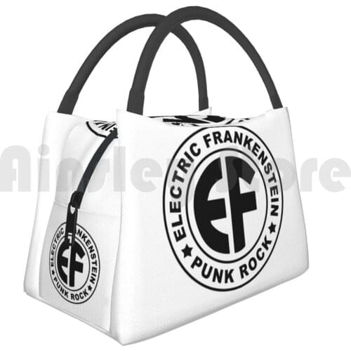 Portable Insulation Bag Classic Ef Logo Black Electric Frankenstein Punk Rock Punk Rock Round Circle Logo