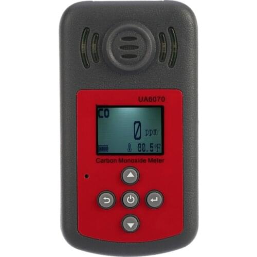 New High Accuracy Precision Carbon Monoxide Handheld Gas Detector Portable LCD Display Sound Light Alarm 0-2000ppm CO Monitor