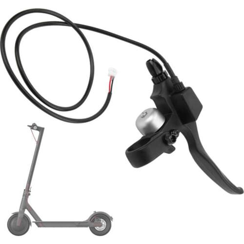 Scooter Brake Handle with Bell 2 in 1 Electric Scooter Brake Handle Brake Lever with Bell Ring for 8.5in/Wire-pull Brake Scooter