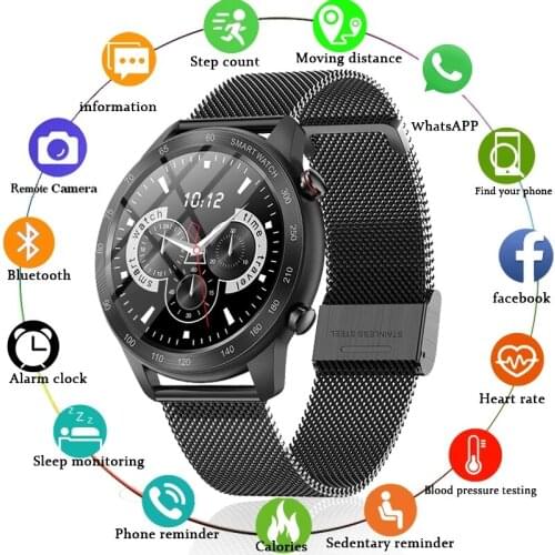 LIGE 2021 New Bussiness Smart Watch Men Music Heart Rate Man Watches Bluetooth Call Waterproof Sports Smartwatch For Android IOS