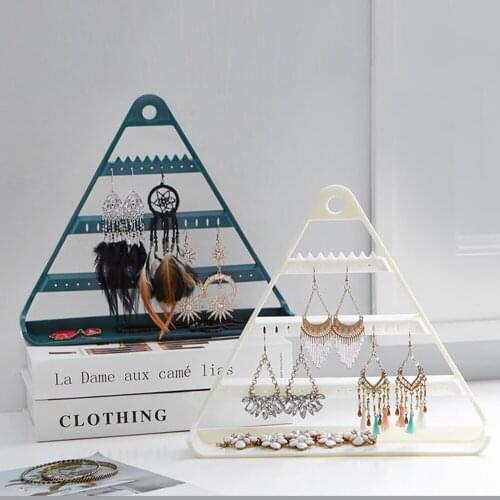 Jewelry Storage Rack ABS Plastic Earring Necklace Display Holder Household Hangable Jewelry Finishing Hanging Rack