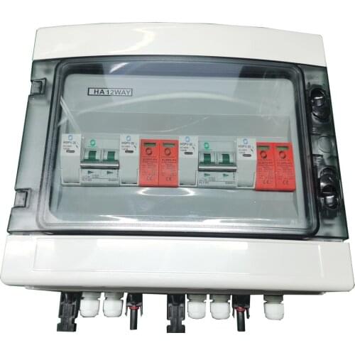 WSDB-PV2/2 500V 2 input 2 output 2 string for off grid solar energy system Photovoltaic Array Solar PV Combiner Box