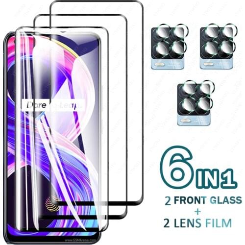 Glass on For Realme 8 Pro Glass For Realme 8 7 6 Pro Screen Protector Protective Glass Phone Film For Realme 8 Pro c21 7i global