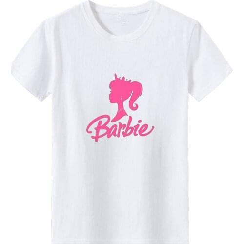 Girl Side Face Pattern Printed T-shirt Women Cotton Casual Tee Shirt Femme Loose Women Tshirt All-match Retro T Shirts Women Top