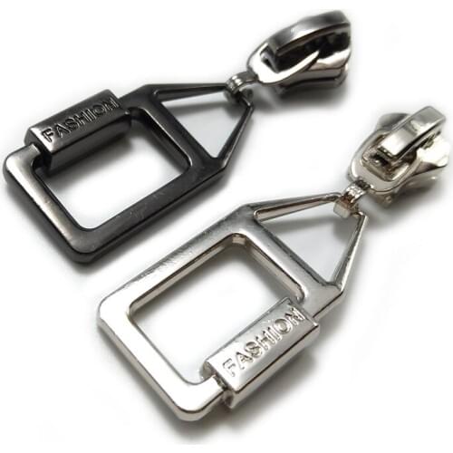 20pcs/lot, Engraved FASHION Metal Zipper Sliders for 5# and 8# Zipper, Zip Repair Kit Zipper Head Pulls