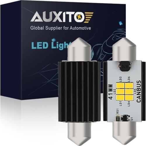 2x Canbus Festoon LED Bulb C5W C10W 31mm 36mm 41mm Car Interior Dome Map License Plate Light For Golf 3 4 5 Passat 3C B6 B5 Polo