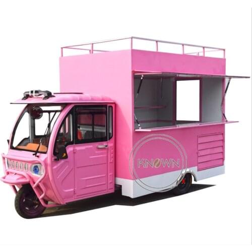 3 Wheels Mobile Truck Electric Tricycle for Adults Vehicle Street Hot Dog Ice Cream Fast Food Cart Customized