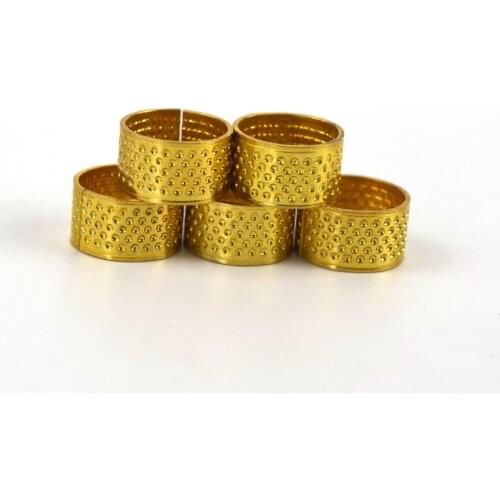 4PCS Sewing Thimbles Ring Finger Protector Handworking Needlework Patchwork Quilling Tool Embroidery artesanato costura DIY Tool