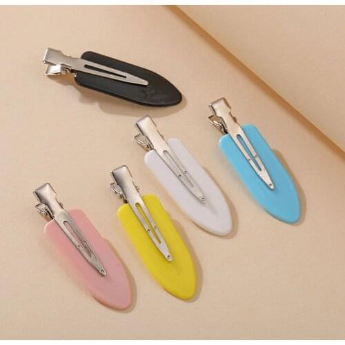 5pcs Candy Color Hair Clip Non-slip Daily Hairstyles Clip Fashion Hairpins Kit Lovely Hairgrip Headwear for Women