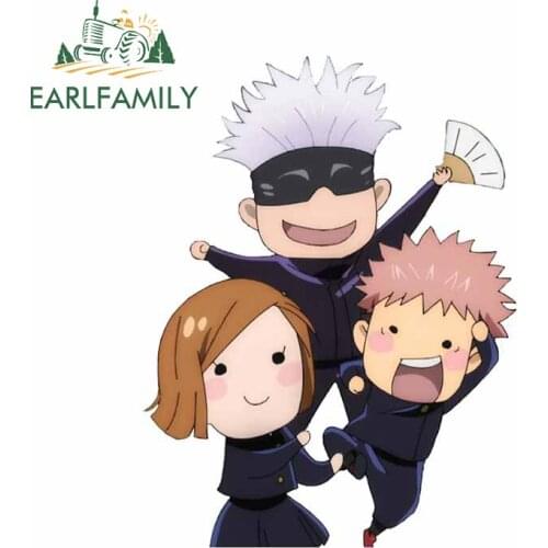 EARLFAMILY 13cm x 9.8cm for Jujutsu Kaisen Kugisaki Nobara Car Stickers Laotop Scratch-Proof RV Decal Personality Vinyl Car Wrap