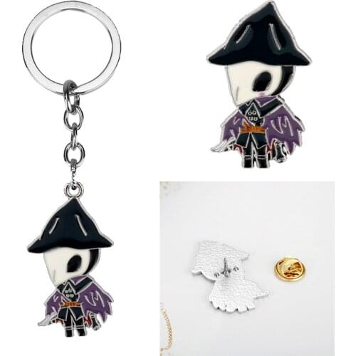 Bloodborne Keychain New Game Figure Eileen The Crow Keyring For Men Women Metal Alloy Car Bag Key Chain Holder Jewelry Chaveiro
