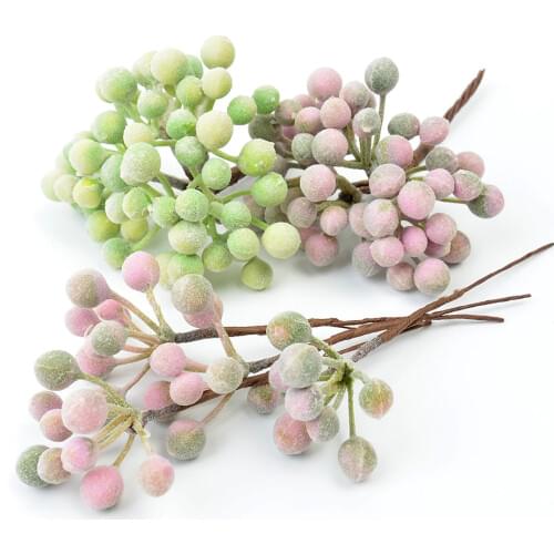 6pcs artificial plastic ball bouquet can be used for wedding home party festival DIY Christmas decoration craft scrapbook