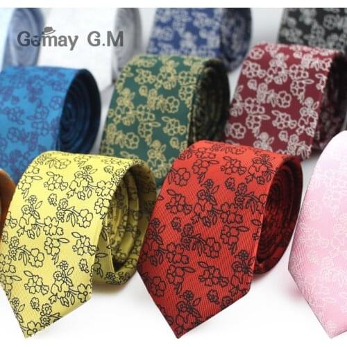 Fashion Floral Mens Ties Classic Jacquard Neck Ties for Men Gravata Slim Ties for Wedding Business Suits Neckties Corbatas