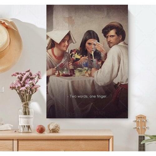 Kendall Jenner Romanticism Wall Art Canvas Decoration poster prints for living room Home bedroom decor Painting