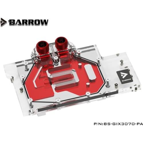 Barrow GPU Water Block per Gigabyte AORUS 3070 MASTER 8G Cooler Full Cover Watercooler, BS-GIX3070-PA