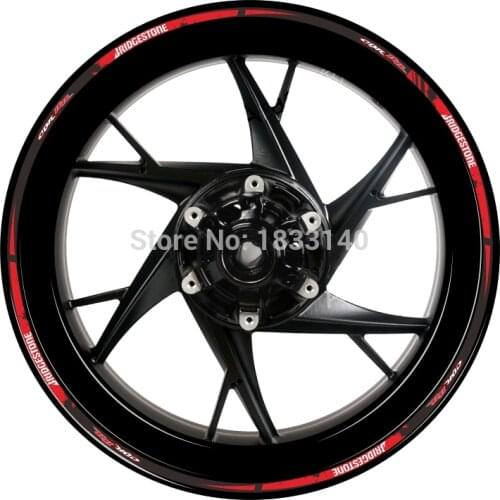 NEW Motorcycle accessories 18" 0.9mm FOR HONDA Motorcycle CBR RR Wheel Rim Stripes Laminated Decals Reflective Stickers