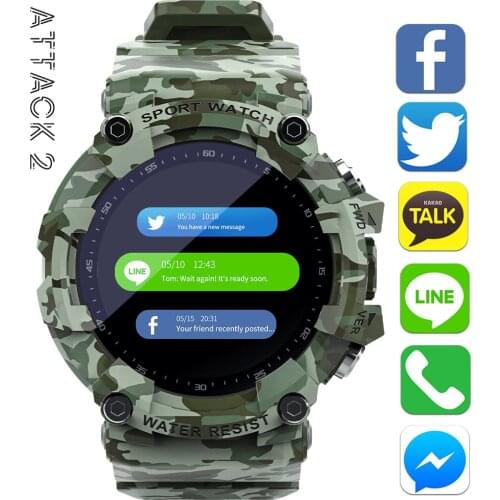 LOKMAT ATTACK 2 Smart Watch Men Fitness Tracker Heart Rate Blood Pressure Monitor Touch Screen Sports SmartWatch For Android IOS